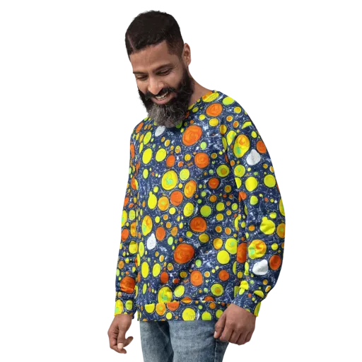 Citrus Cosmos on a Sweatshirt