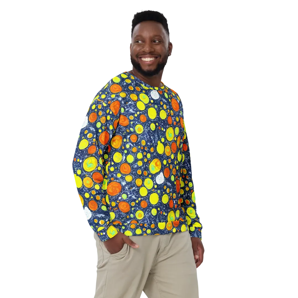Citrus Cosmos on Sweatshirt — Front