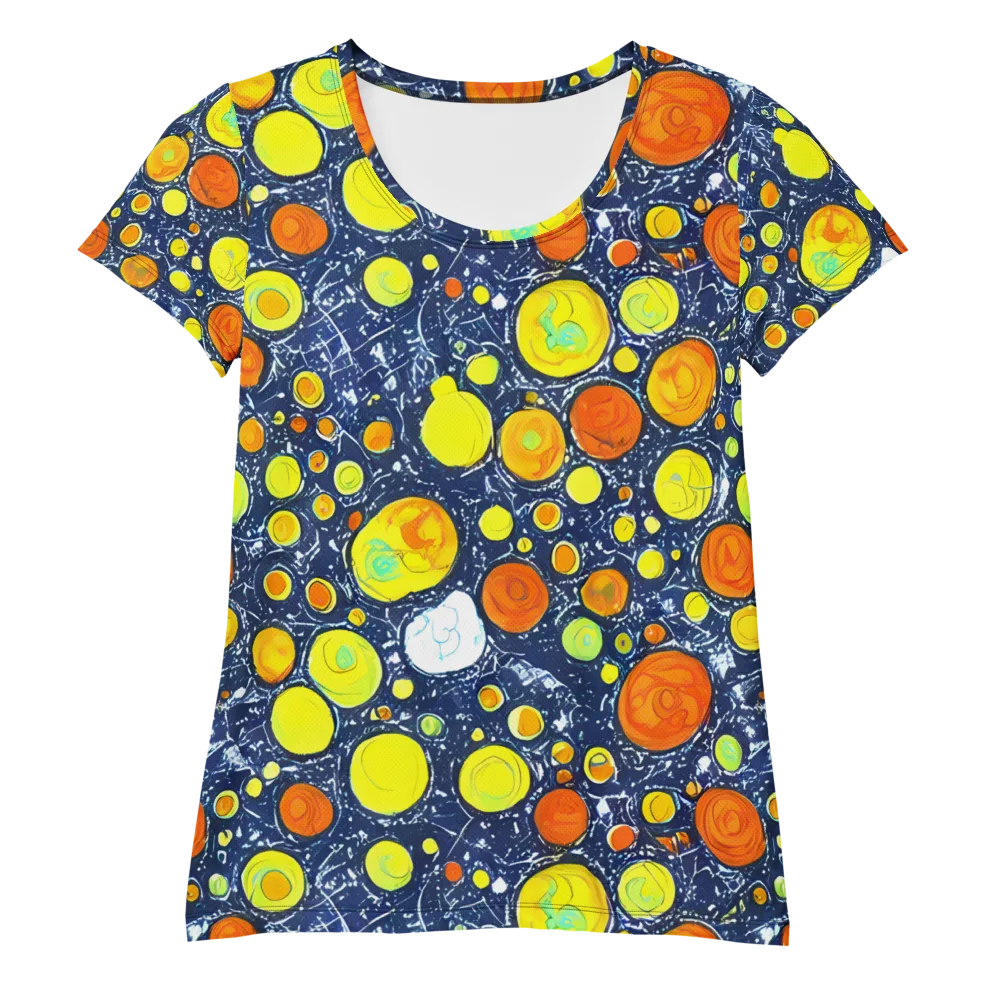 Citrus Cosmos on Women's Athletic T-Shirt — Front