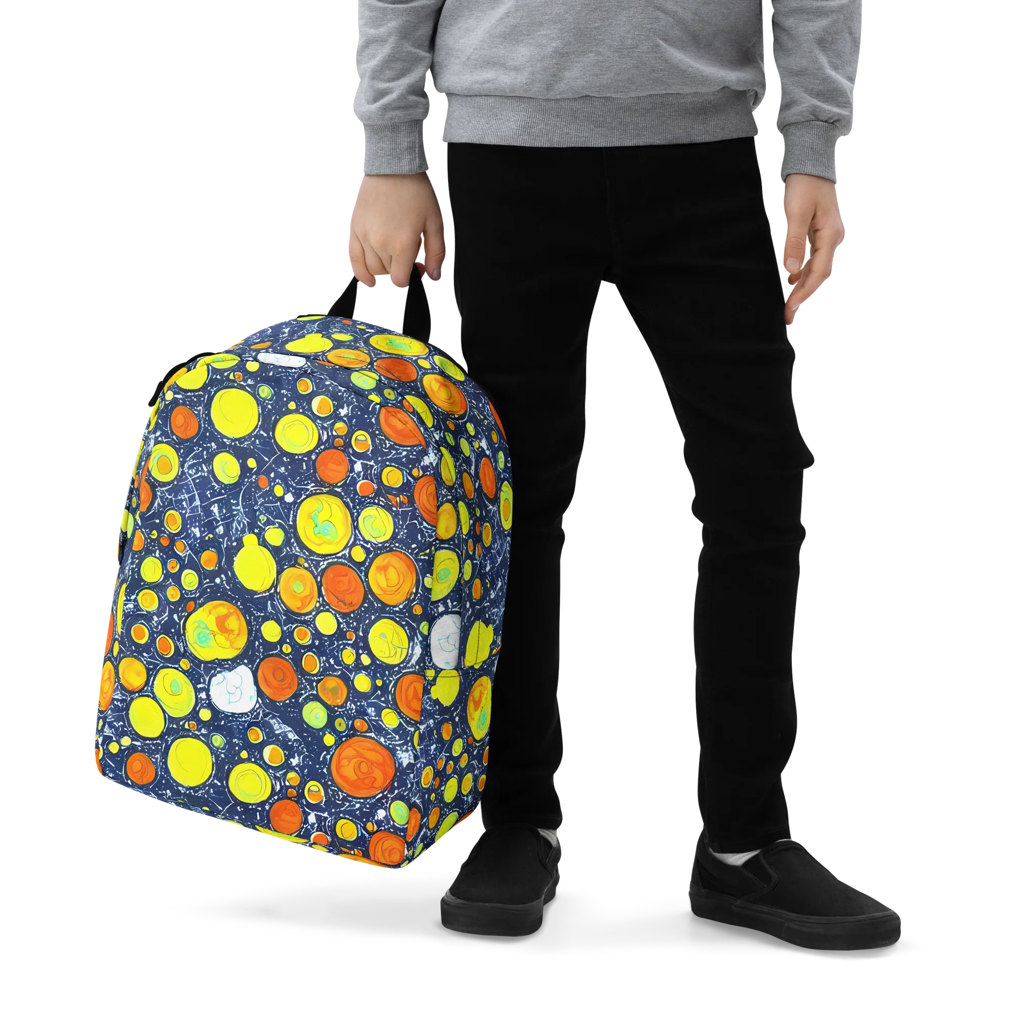 Citrus Cosmos on Minimalist Backpack — Zoomed-in