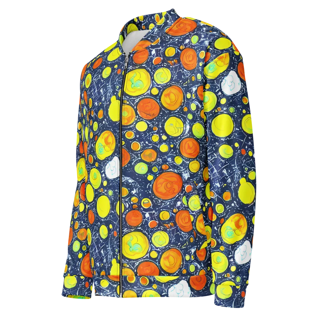 Citrus Cosmos on Bomber Jacket — Left Front