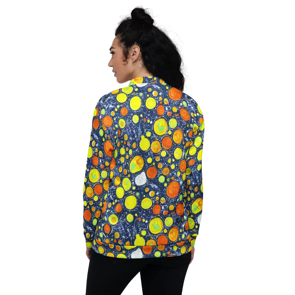 Citrus Cosmos on Bomber Jacket — Back