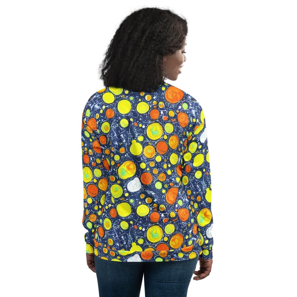 Citrus Cosmos on Bomber Jacket — Back