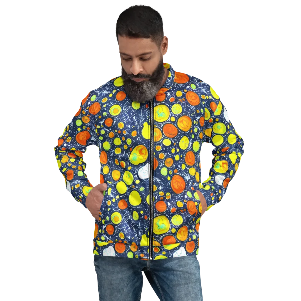 Citrus Cosmos on Bomber Jacket — Front