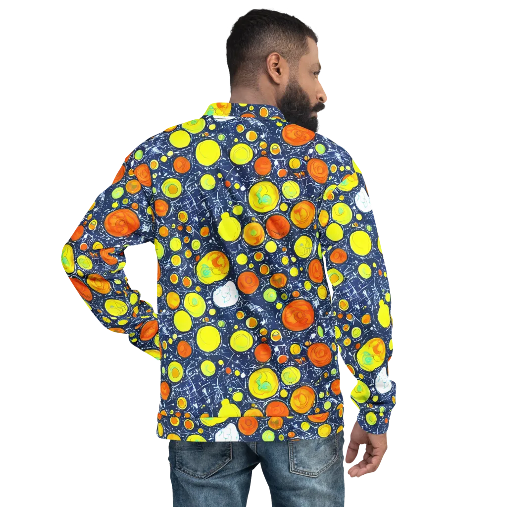 Citrus Cosmos on Bomber Jacket — Back