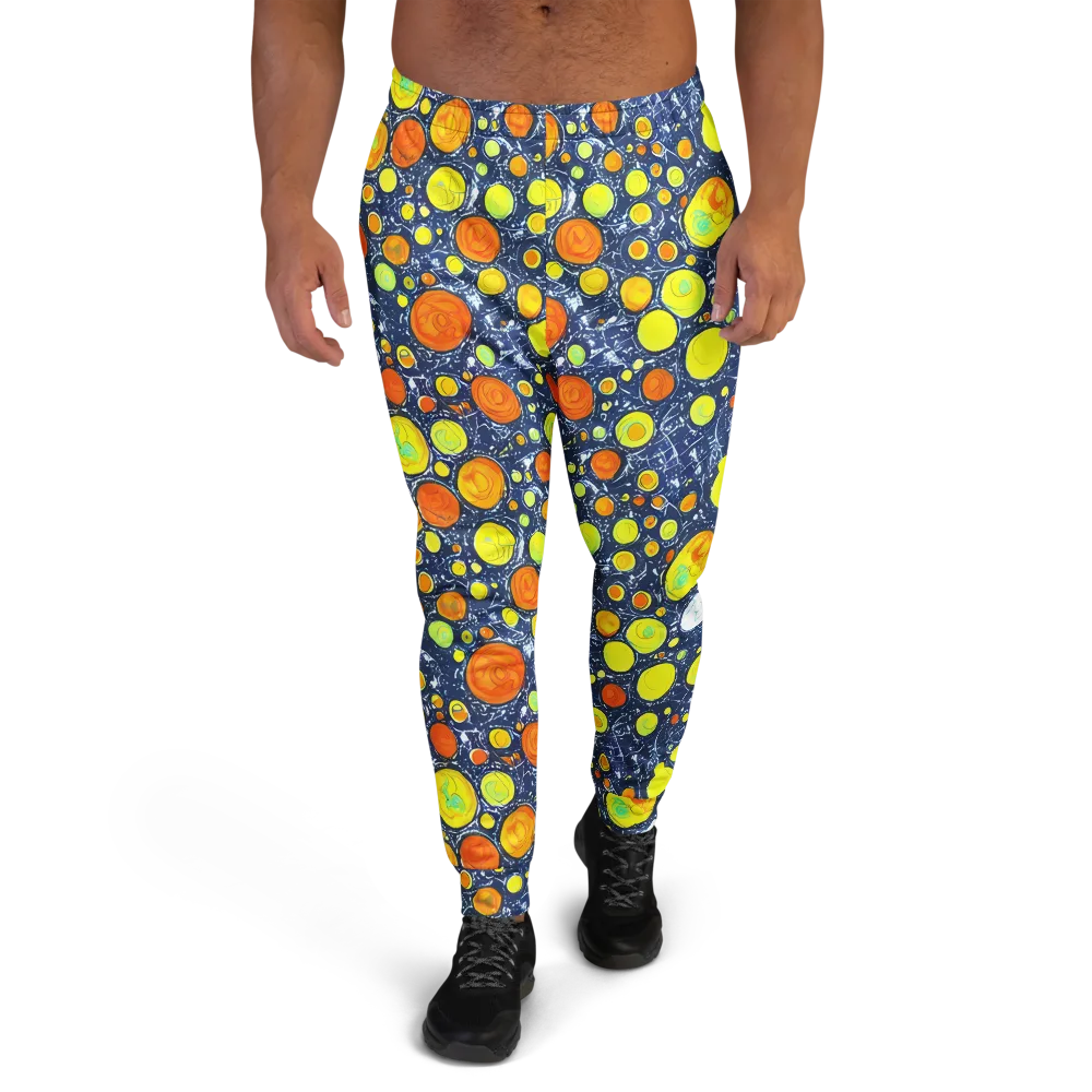 Citrus Cosmos on Men's Joggers — Front