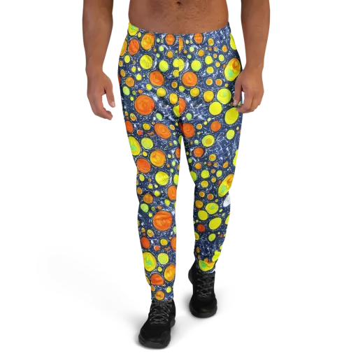 Citrus Cosmos on a Men's Joggers