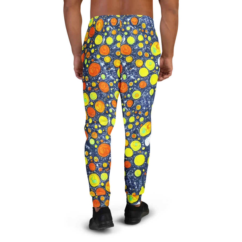 Citrus Cosmos on Men's Joggers — Back