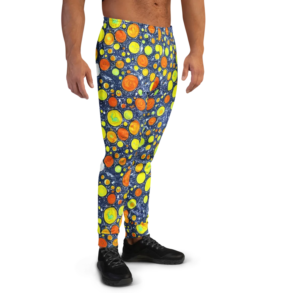Citrus Cosmos on Men's Joggers — Right