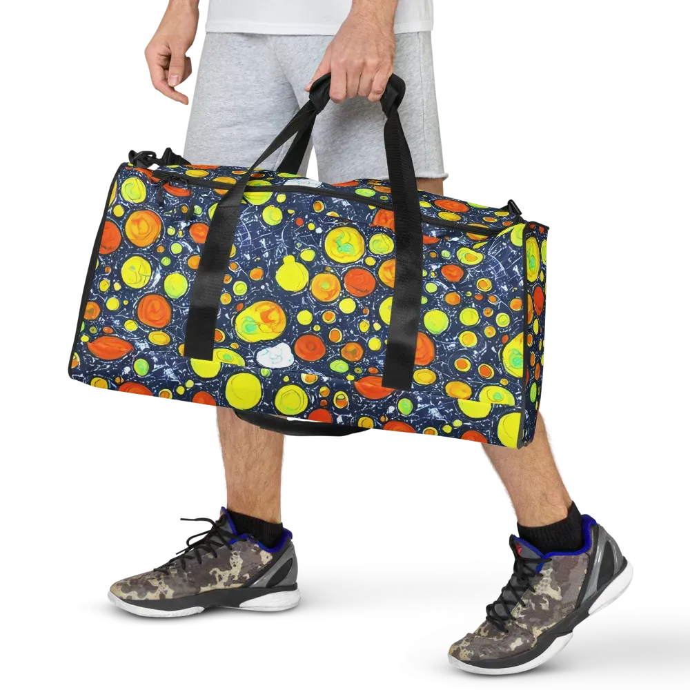 Citrus Cosmos on Duffle Bag — Front