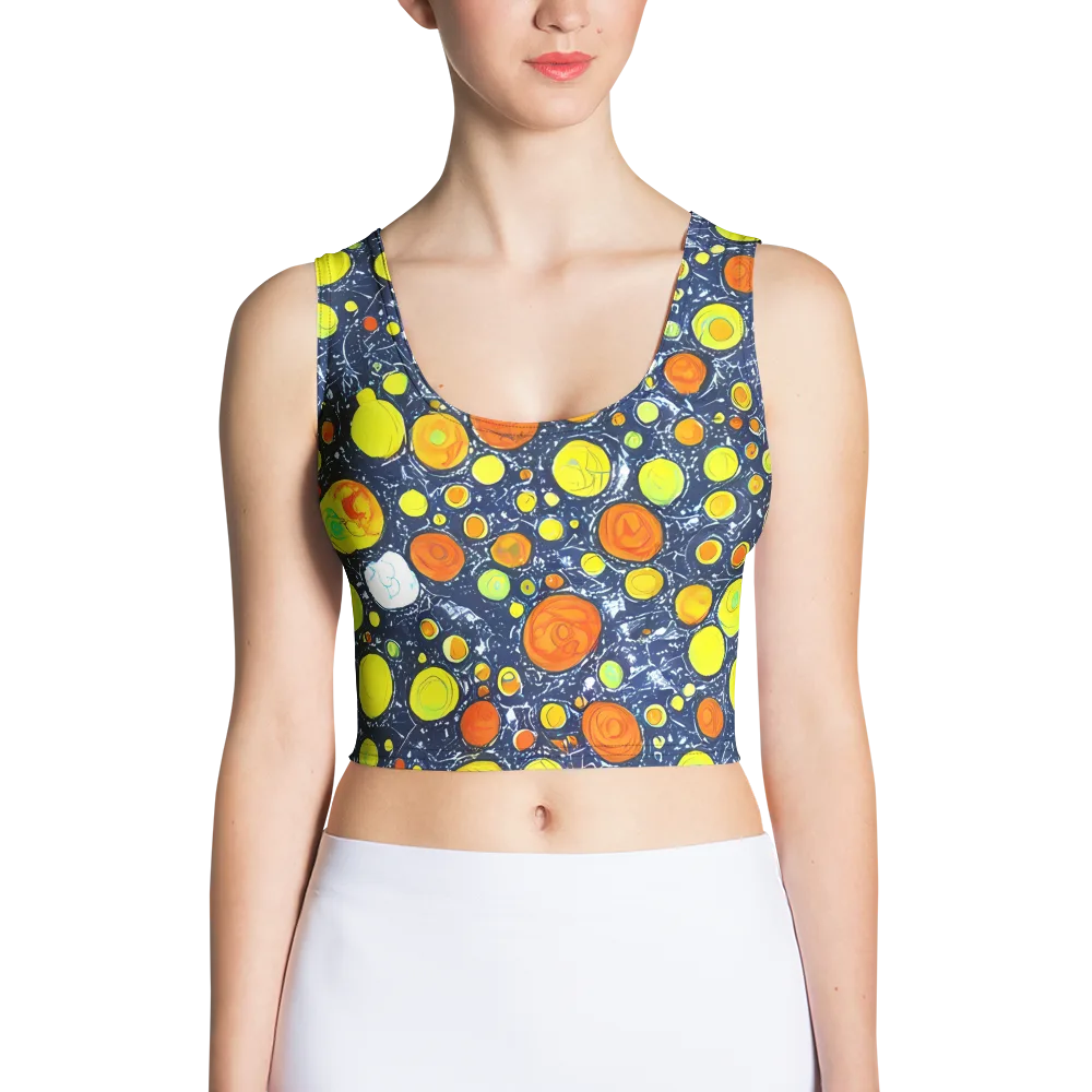 Citrus Cosmos on Crop Top — Front