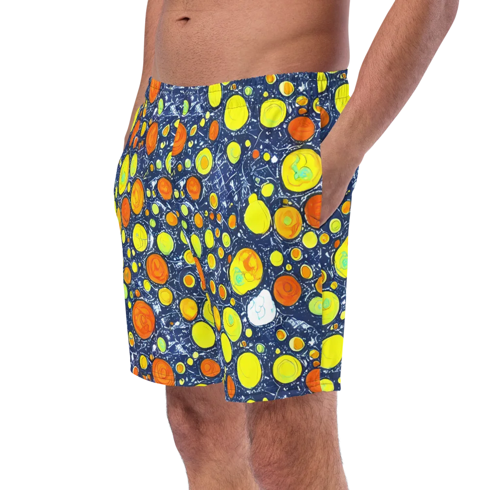 Citrus Cosmos on Swim Trunks — Left Front