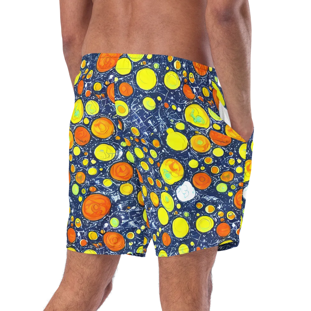 Citrus Cosmos on Swim Trunks — Right Back