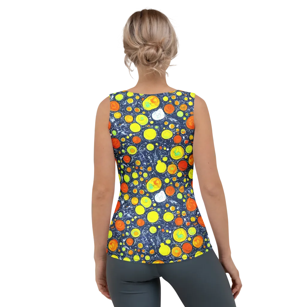 Citrus Cosmos on Women's Tank Top — Back