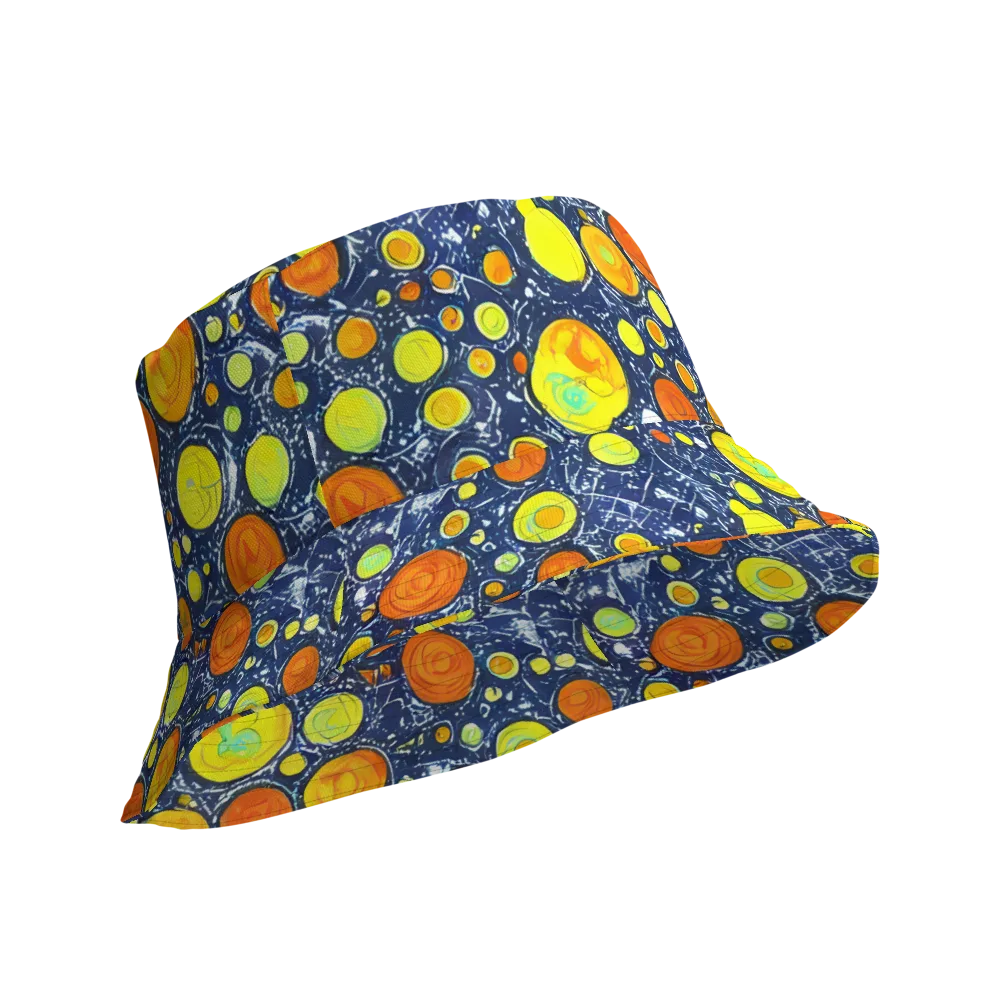 Citrus Cosmos on Reversible Bucket Hat — Product details Outside
