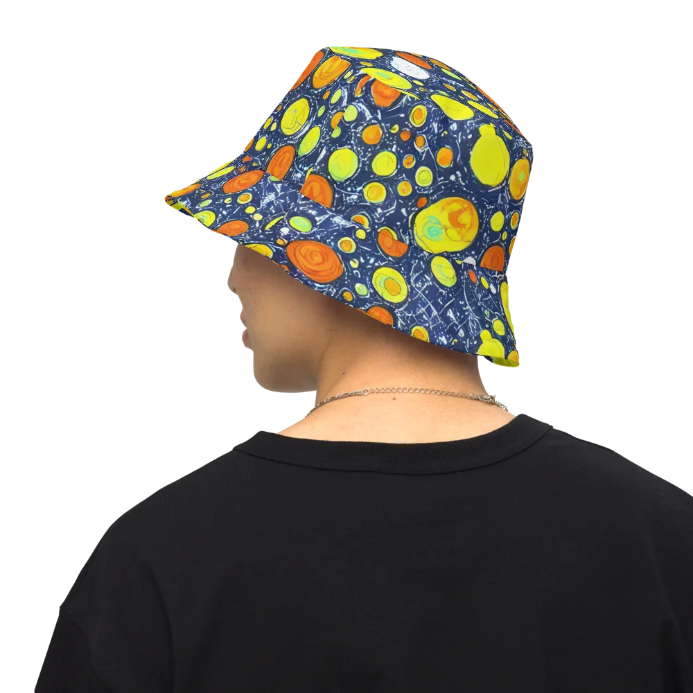 Citrus Cosmos on Reversible Bucket Hat — Back Inside