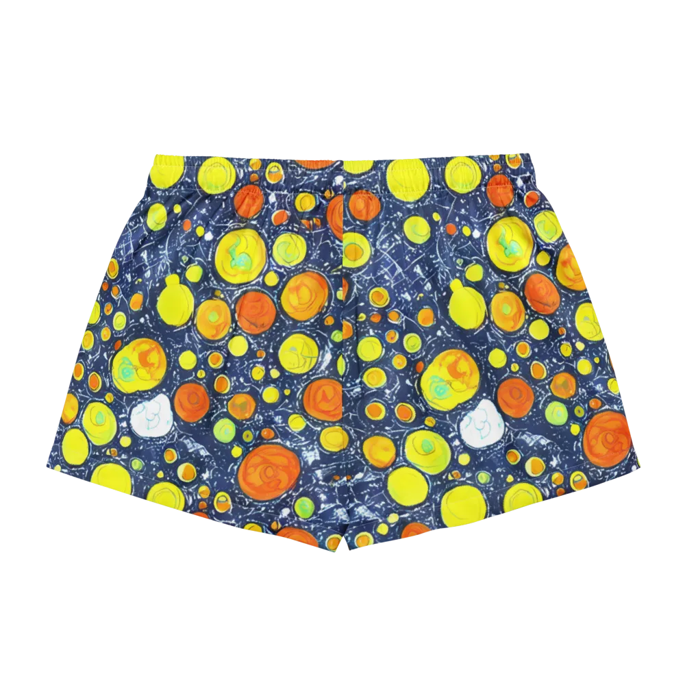 Citrus Cosmos on Women's Pajama Shorts — Back