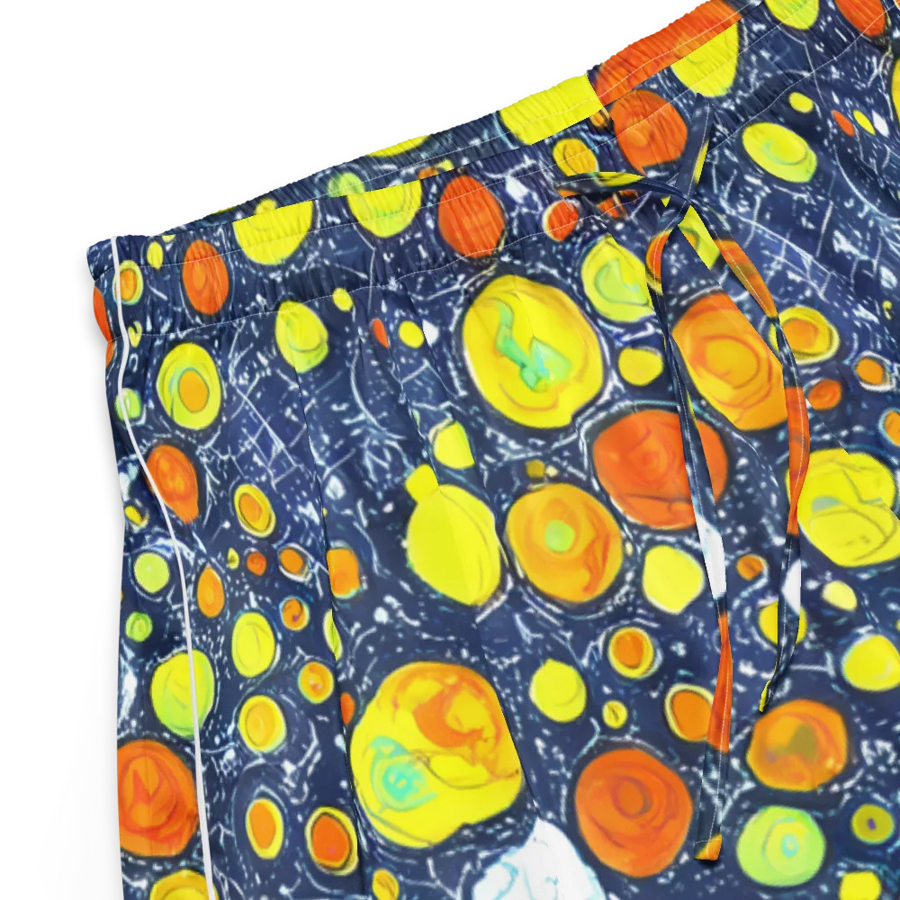 Citrus Cosmos on Women's Pajama Shorts — Product details