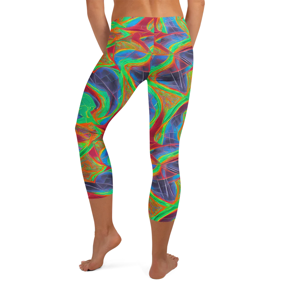 Afterglow Labyrinth on Capri Leggings — Back