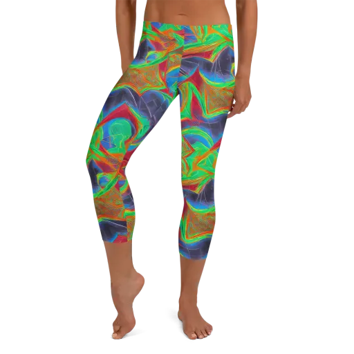 Afterglow Labyrinth on a Capri Leggings