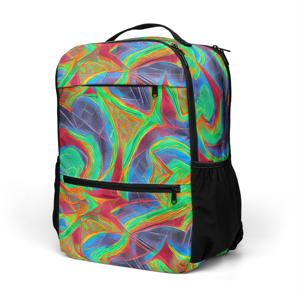 Afterglow Labyrinth on Utility Backpack — Left Front