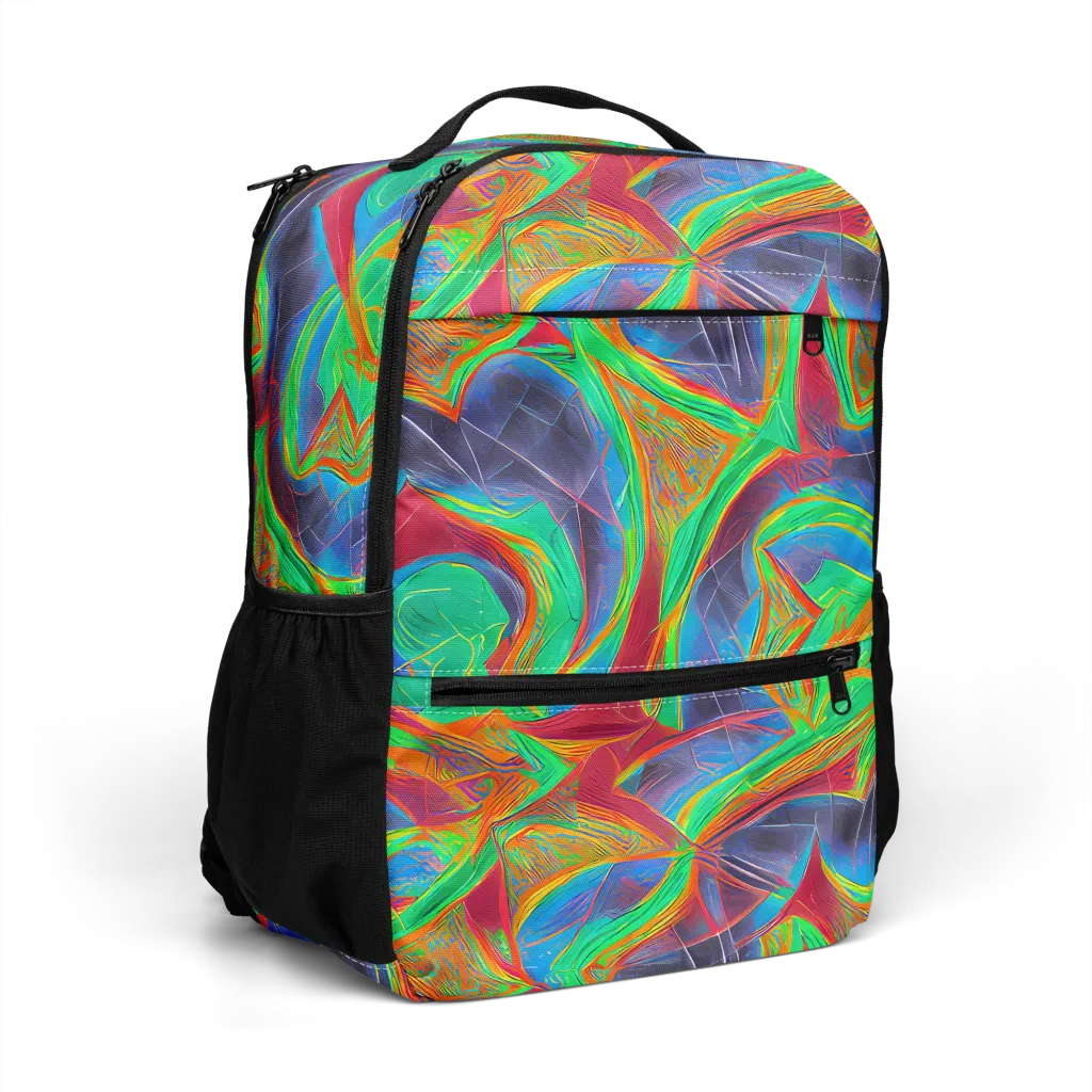 Afterglow Labyrinth on Utility Backpack — Right Front