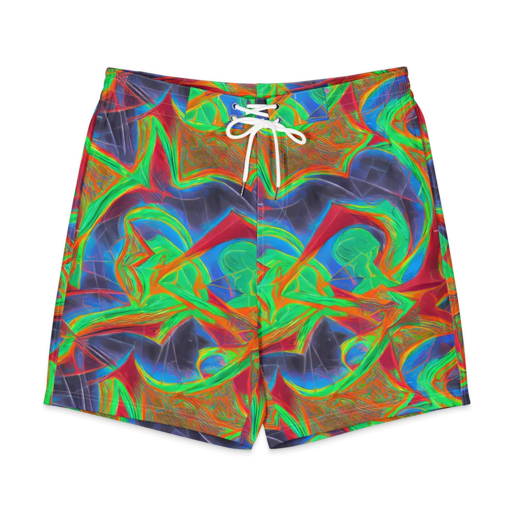 Afterglow Labyrinth on Men's Board Shorts — Front