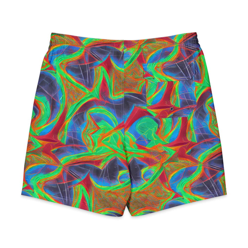 Afterglow Labyrinth on Men's Board Shorts — Back