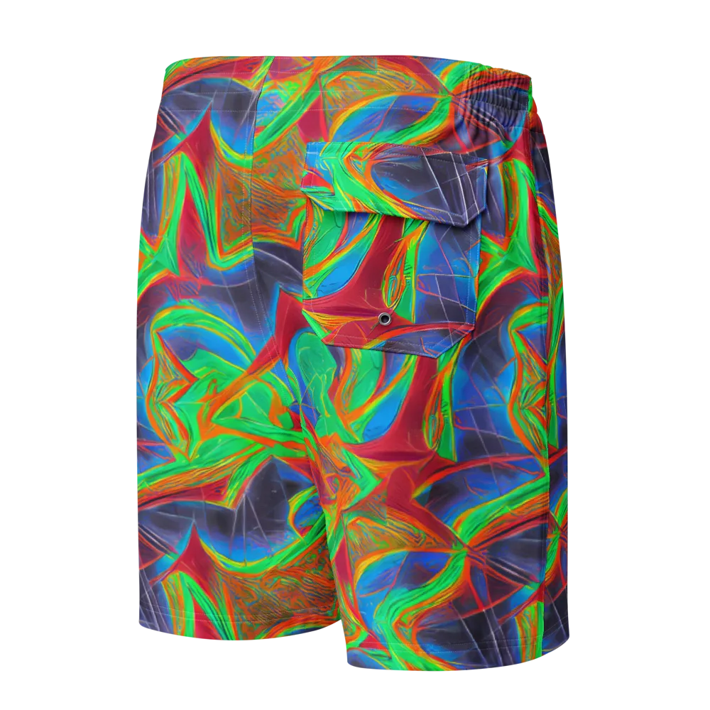 Afterglow Labyrinth on Men's Board Shorts — Back