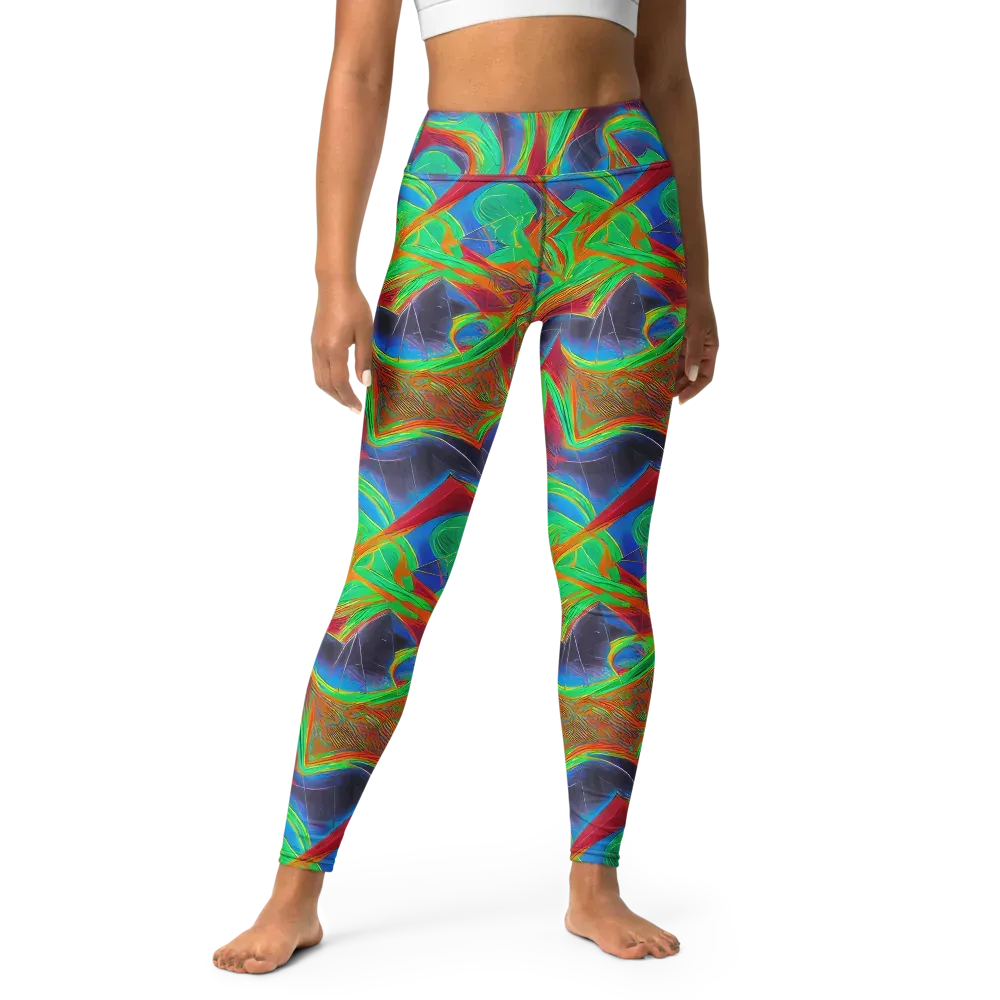 Afterglow Labyrinth on Yoga Leggings — Front