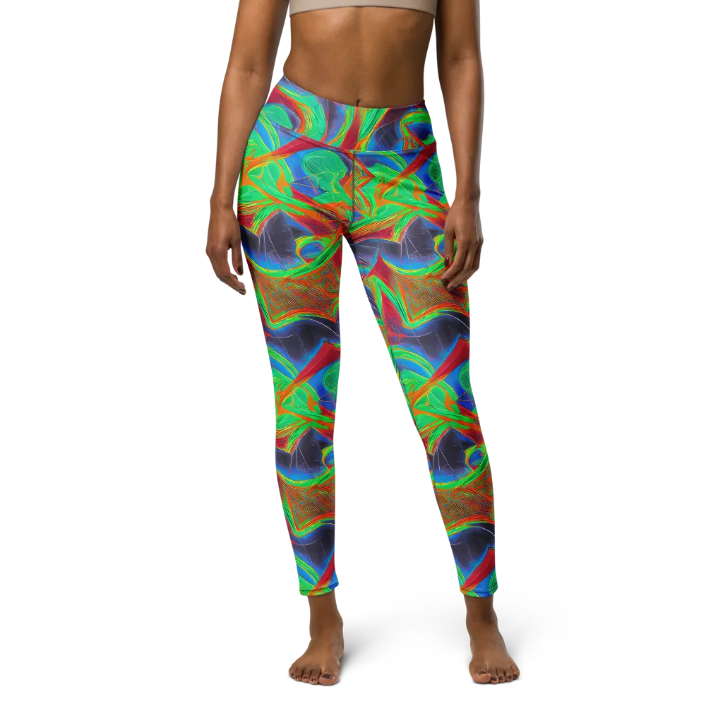 Afterglow Labyrinth on Yoga Leggings — Front