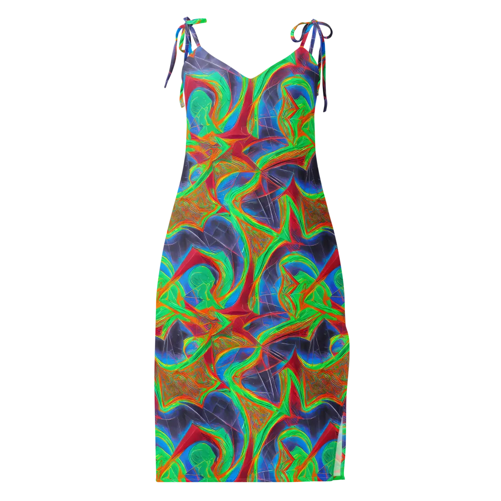 Afterglow Labyrinth on Slip Dress — Front