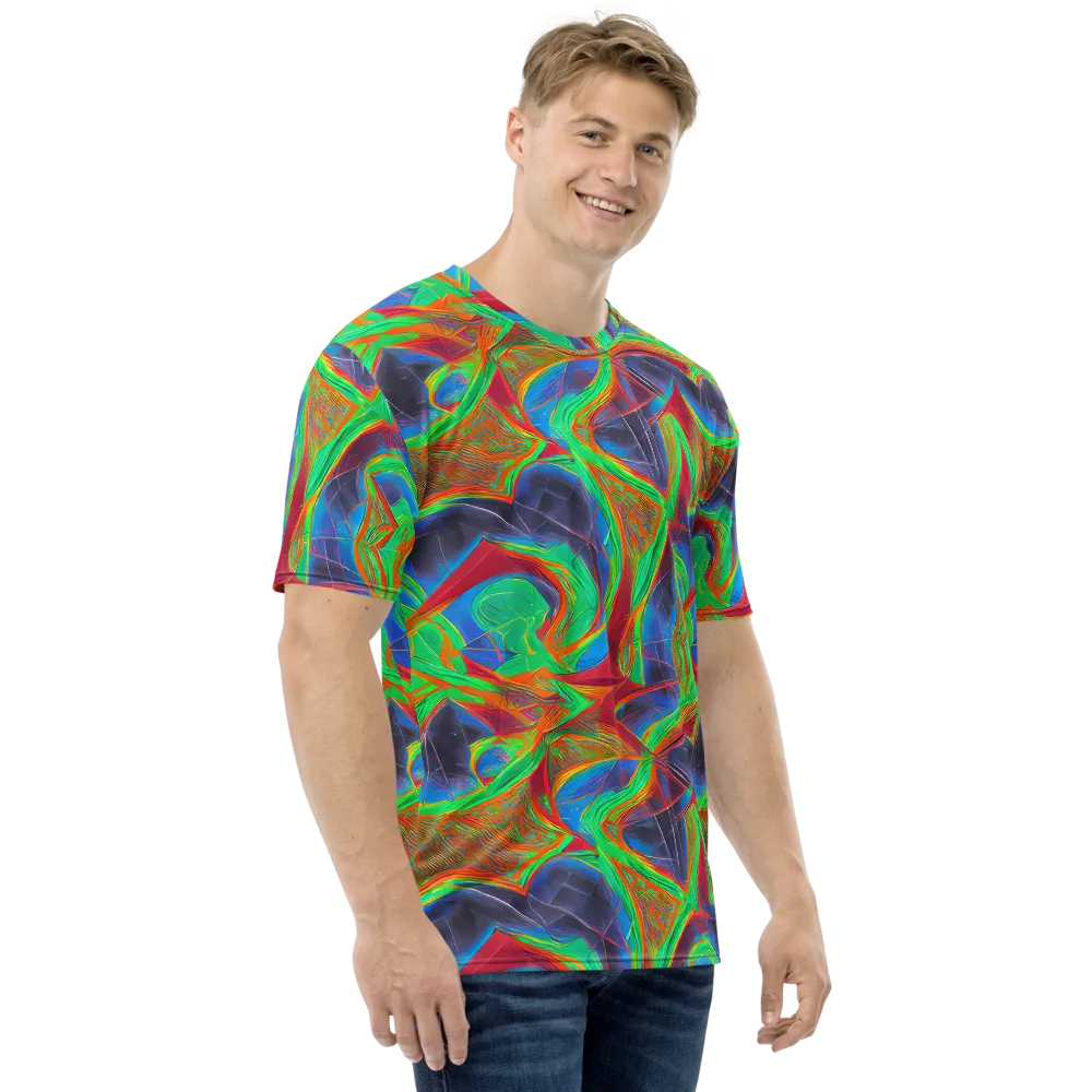 Afterglow Labyrinth on Men's Crew Neck T-Shirt — Right
