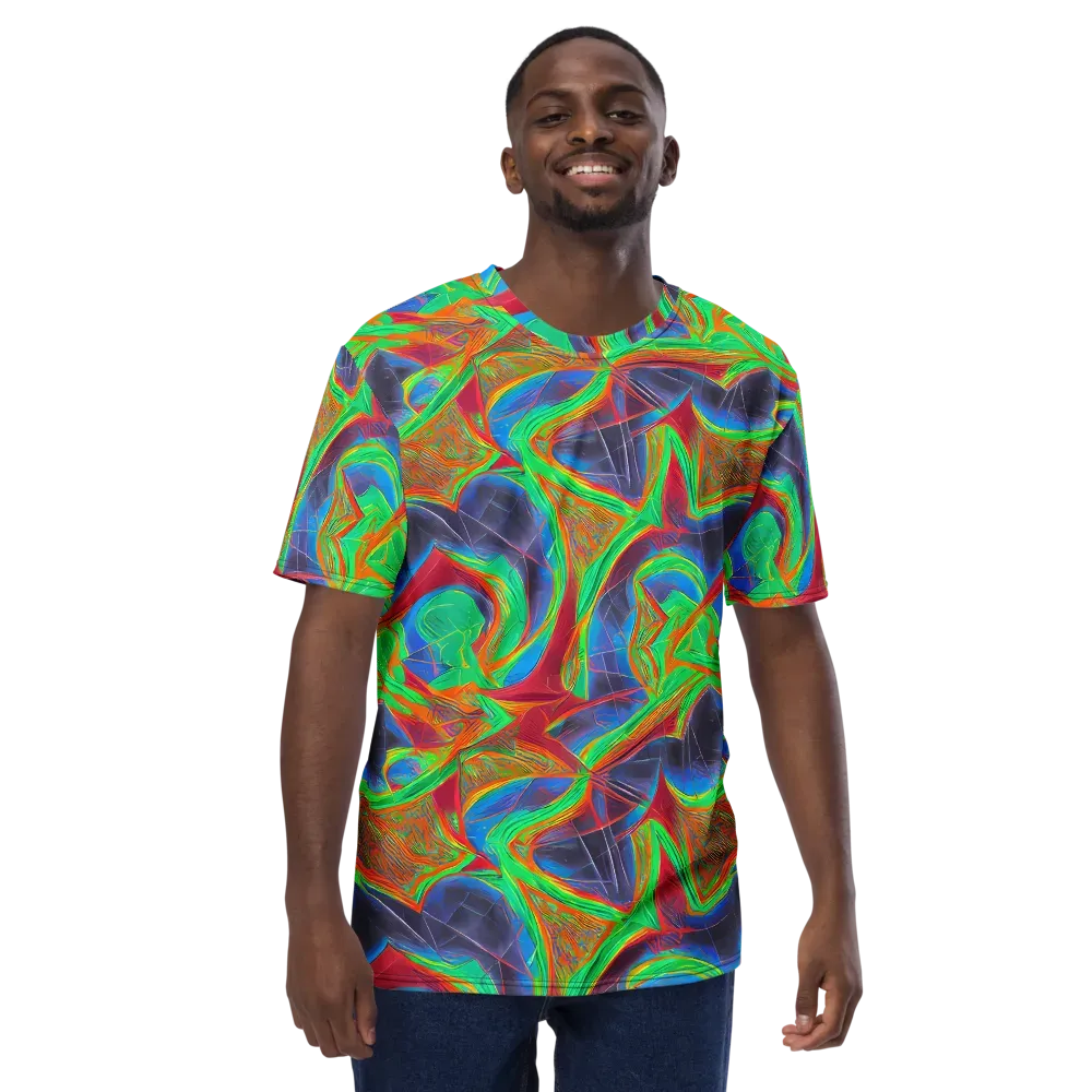 Afterglow Labyrinth on Men's Crew Neck T-Shirt — Front