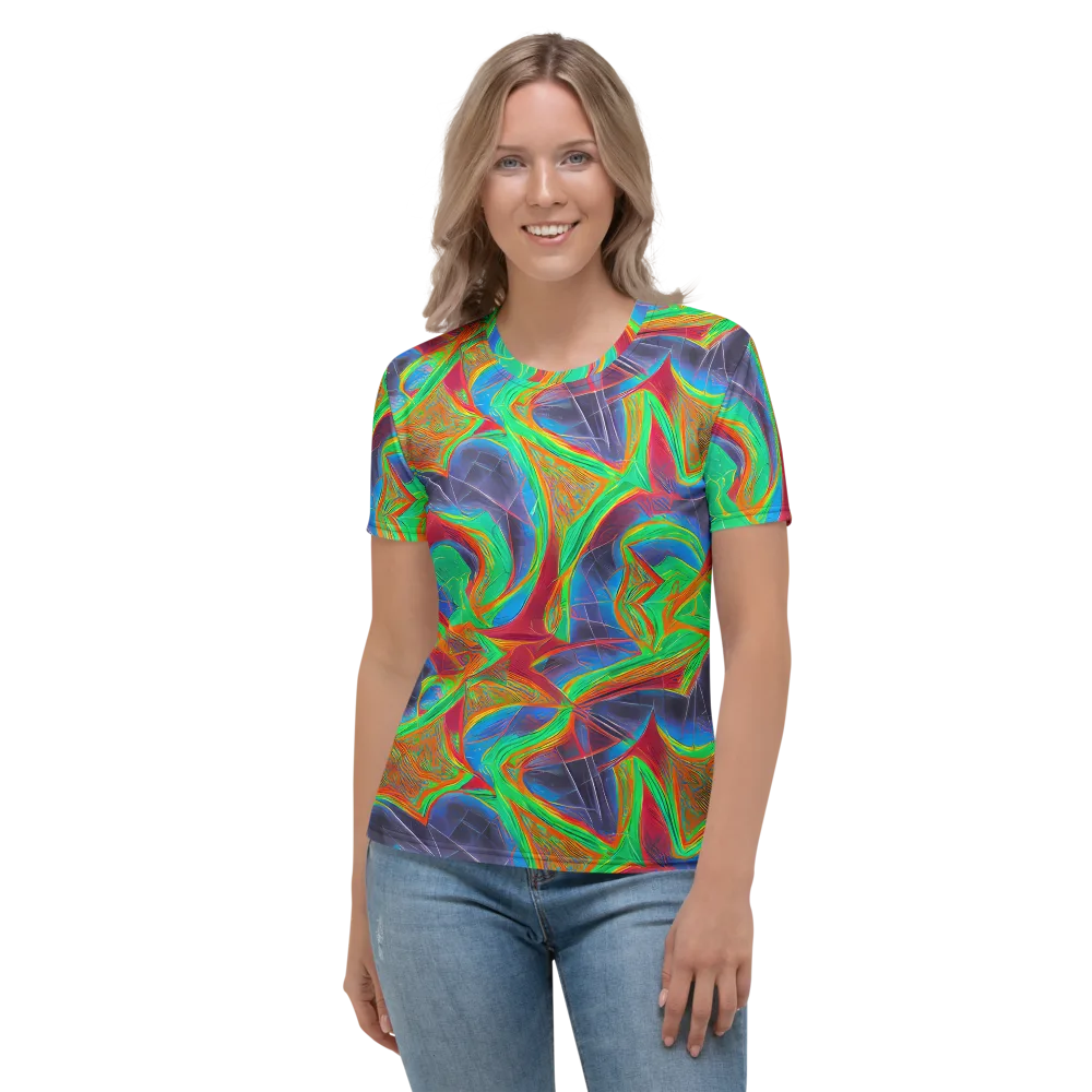 Afterglow Labyrinth on Women's Crew Neck T-Shirt — Front