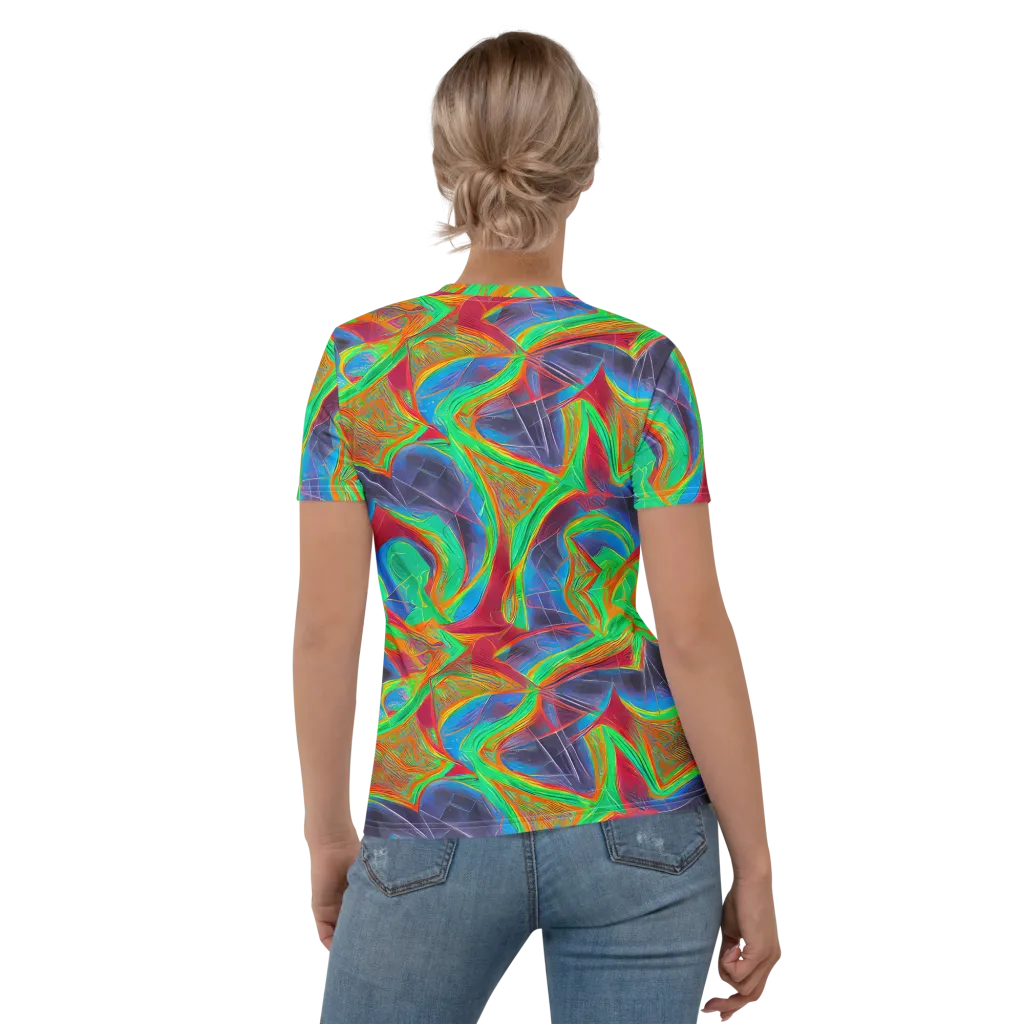 Afterglow Labyrinth on Women's Crew Neck T-Shirt — Back