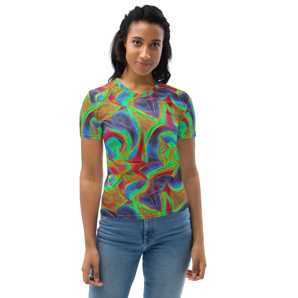 Afterglow Labyrinth on Women's Crew Neck T-Shirt — Front