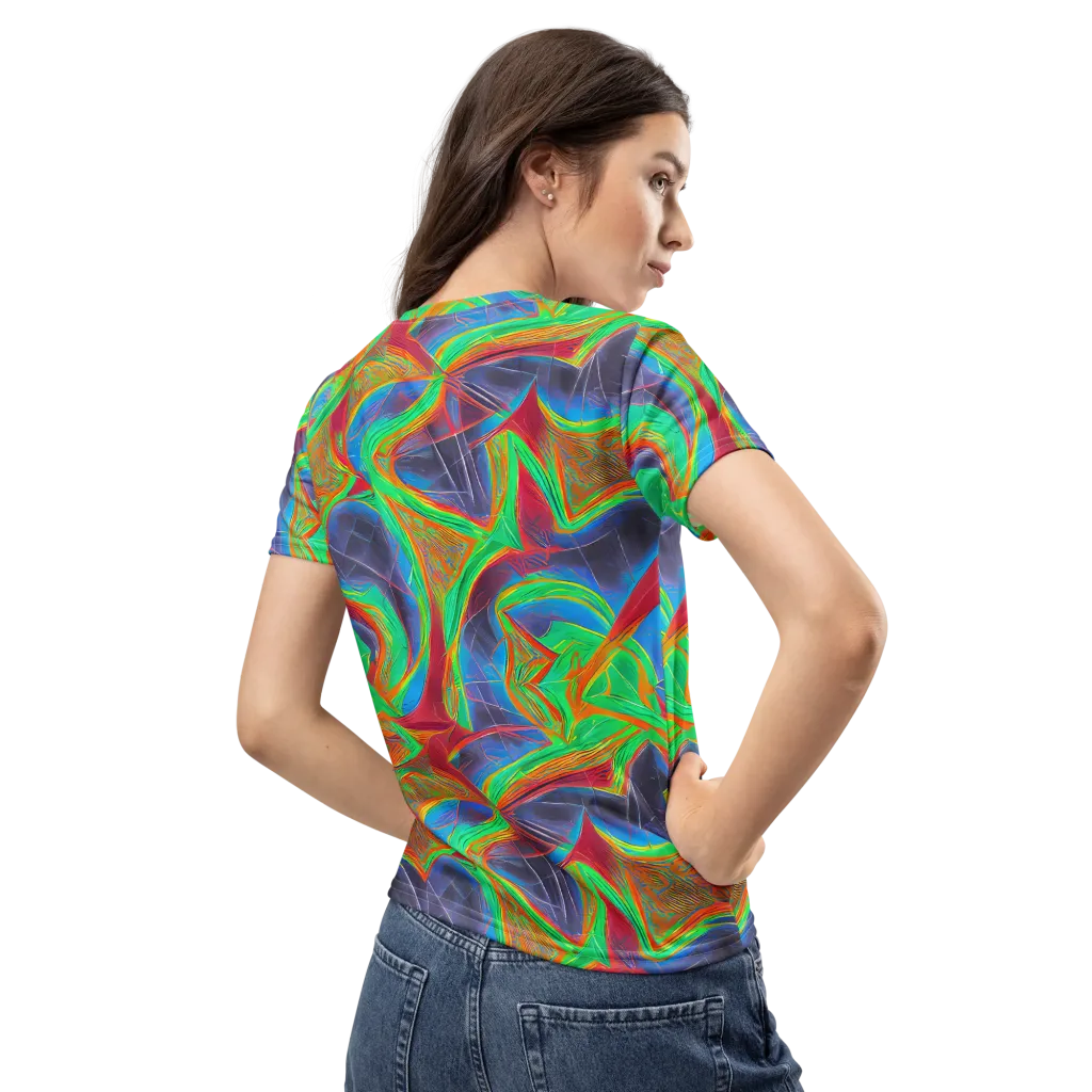 Afterglow Labyrinth on Women's Crew Neck T-Shirt — Back