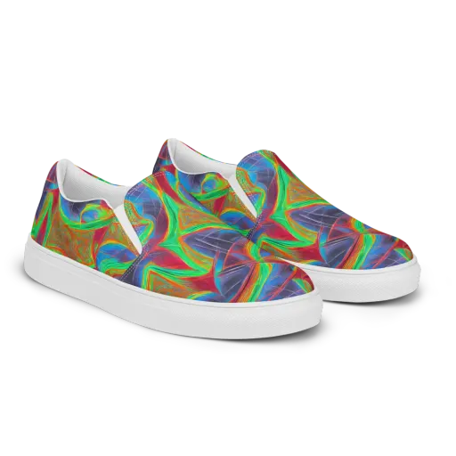 Afterglow Labyrinth on a Men's Slip-On Canvas Shoes