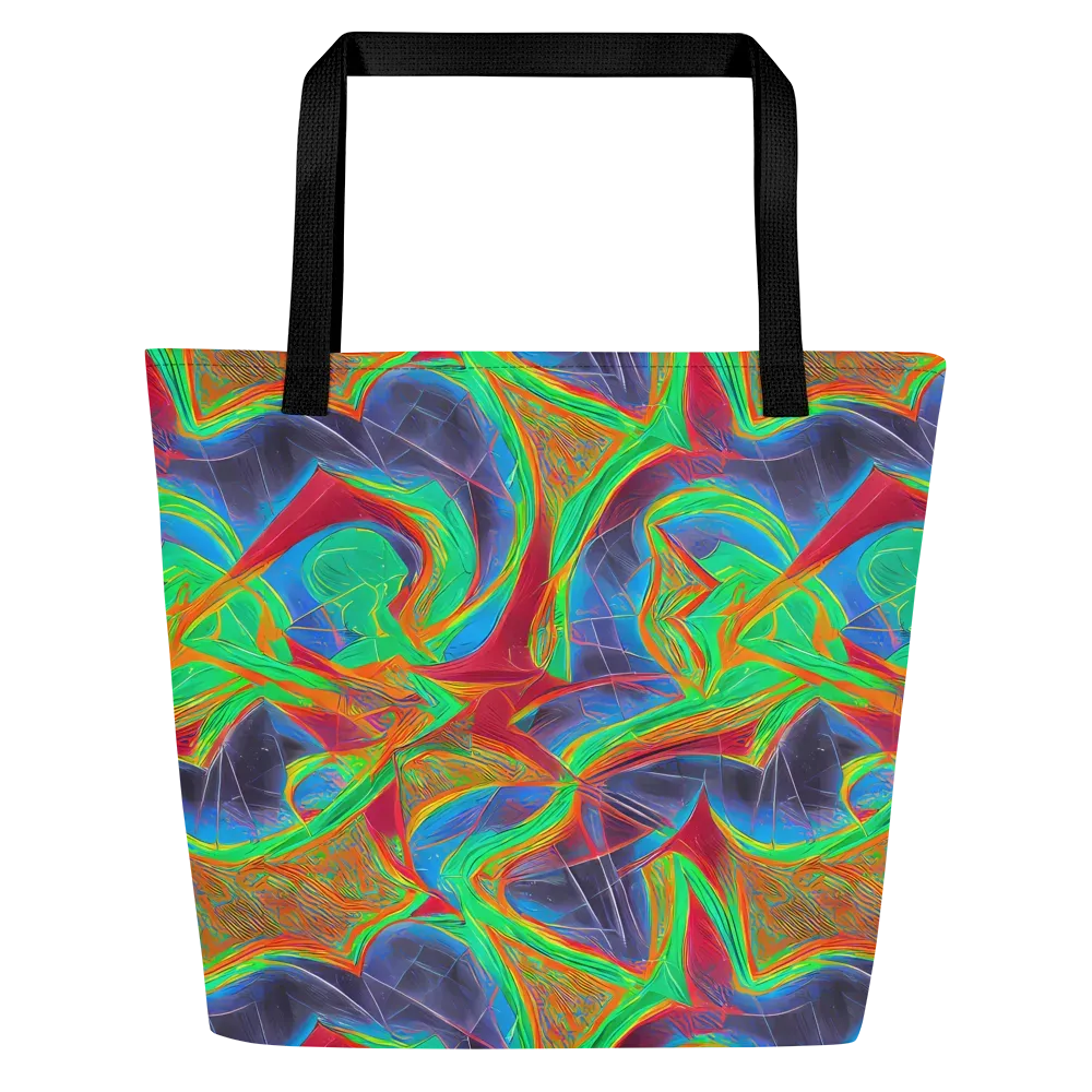 Afterglow Labyrinth on Large Tote Bag W/ Pocket — Front