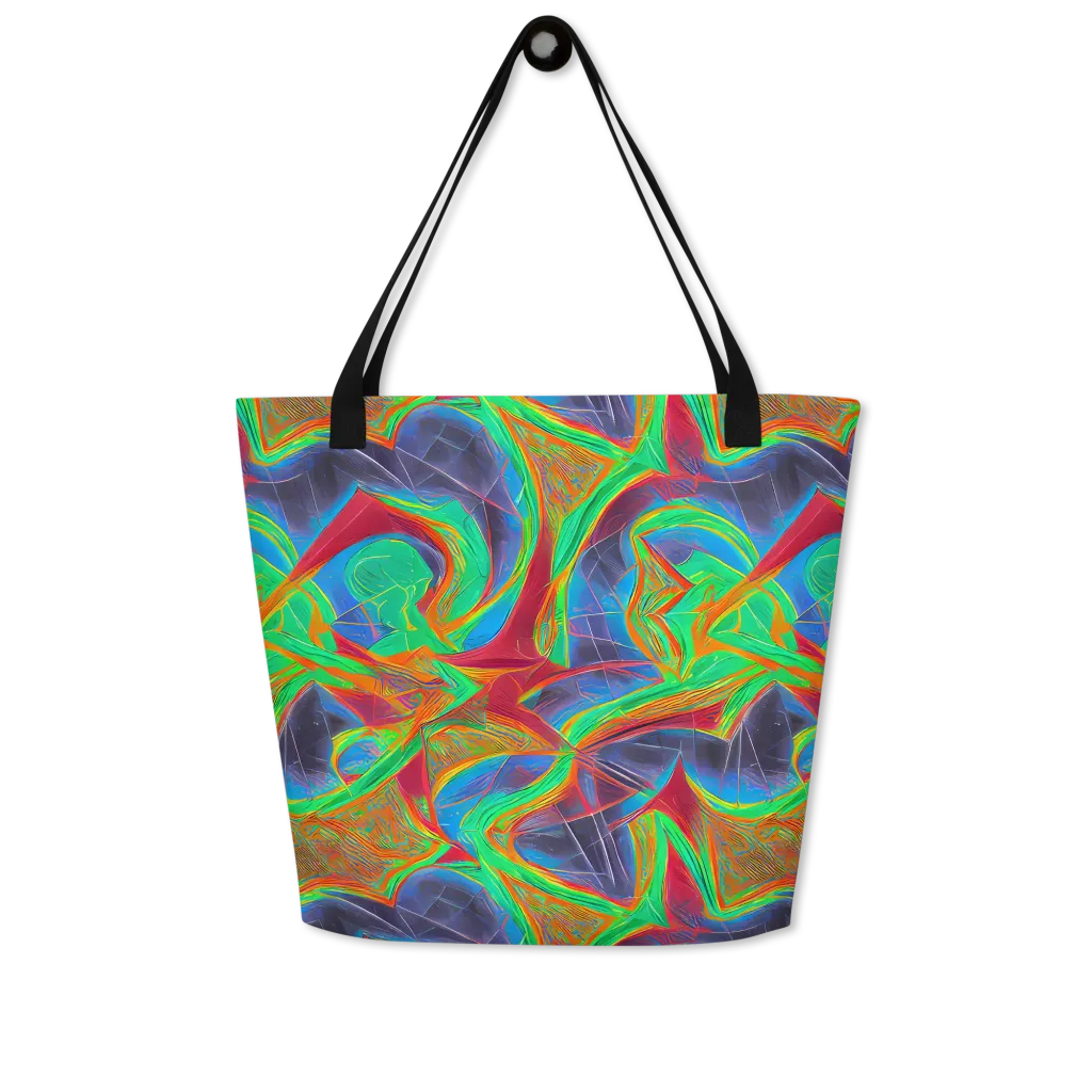 Afterglow Labyrinth on Large Tote Bag W/ Pocket — Front