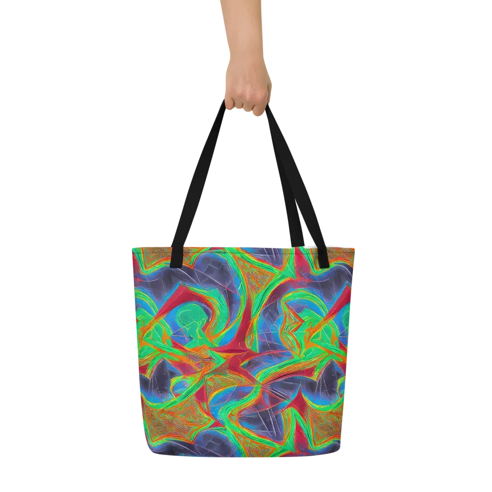 Afterglow Labyrinth on Large Tote Bag W/ Pocket — Front