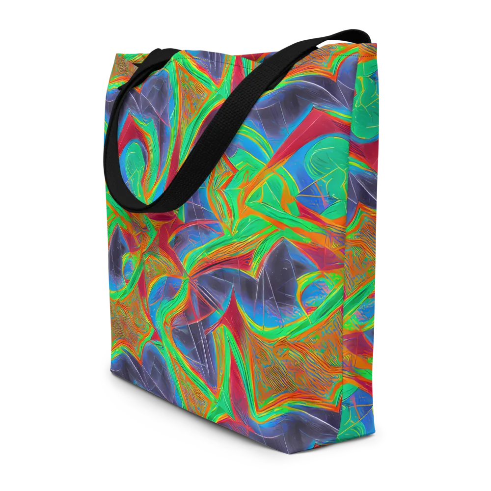Afterglow Labyrinth on Large Tote Bag W/ Pocket — Front