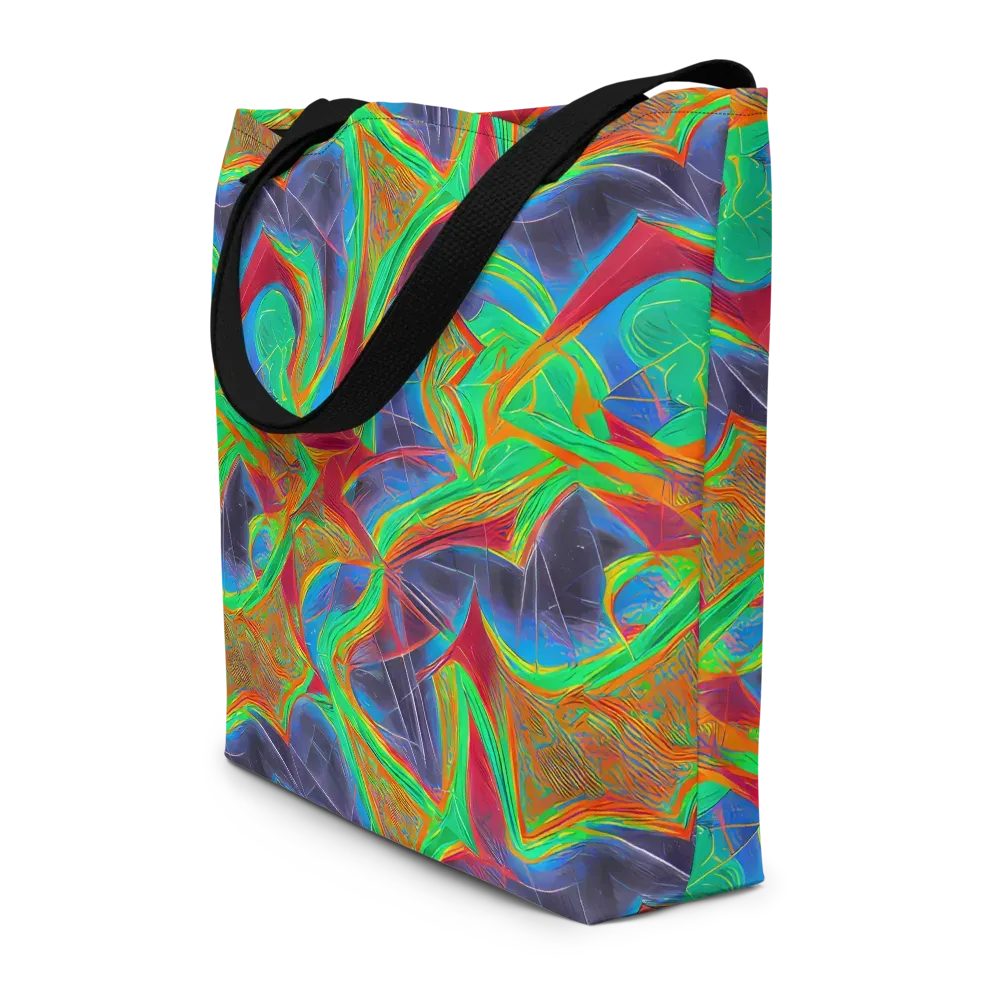 Afterglow Labyrinth on Large Tote Bag W/ Pocket — Front