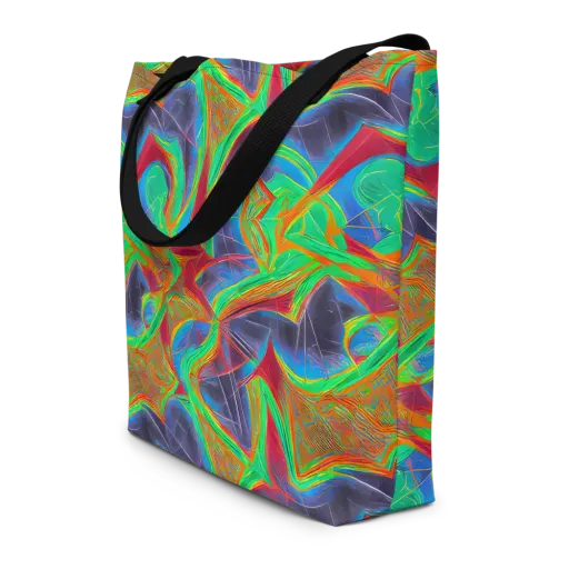 Afterglow Labyrinth on a Large Tote Bag W/ Pocket