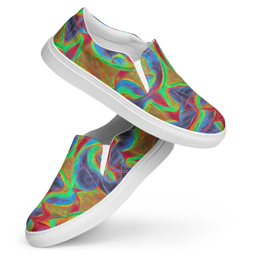 Afterglow Labyrinth on a Women's Slip-On Canvas Shoes