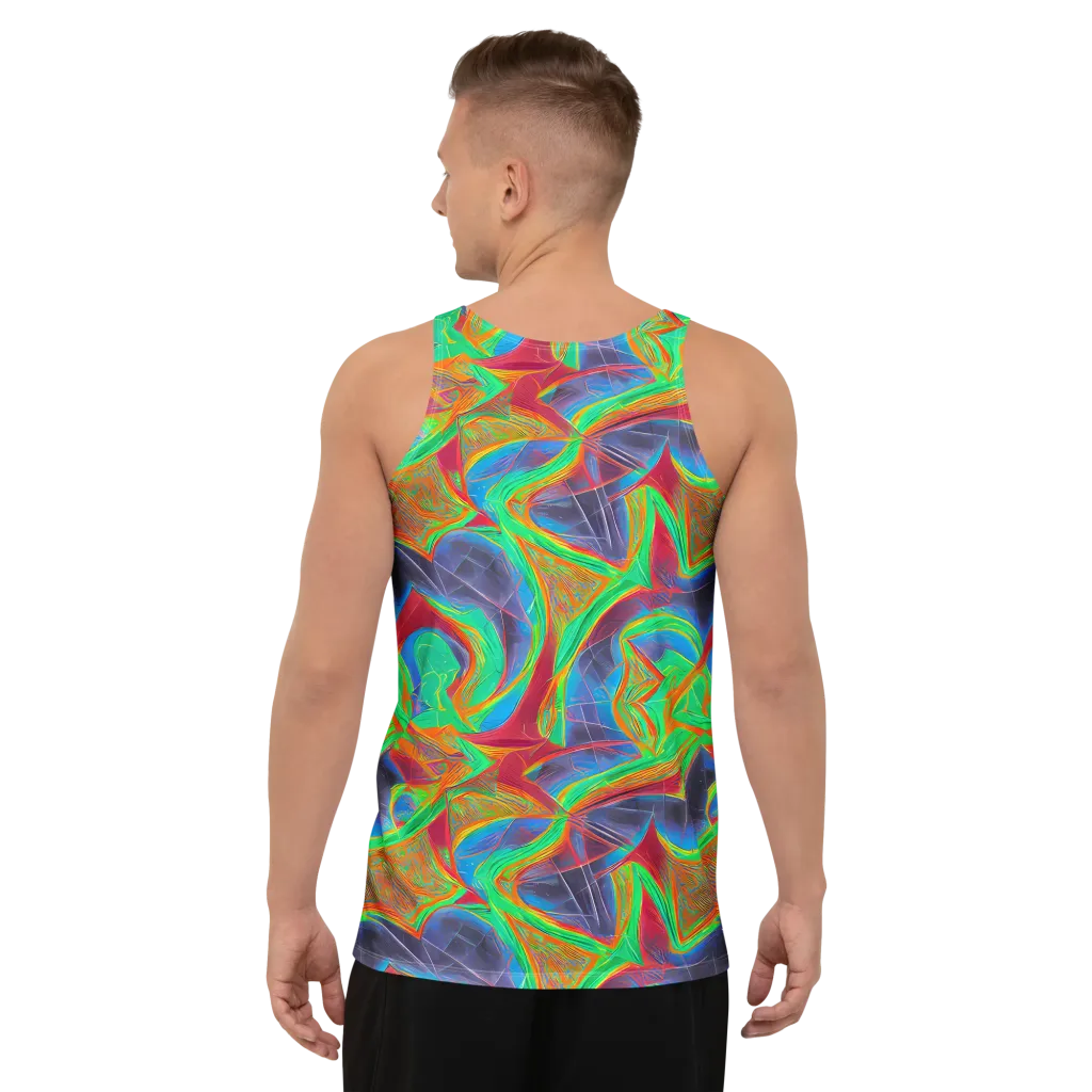 Afterglow Labyrinth on Men's Tank Top — Back