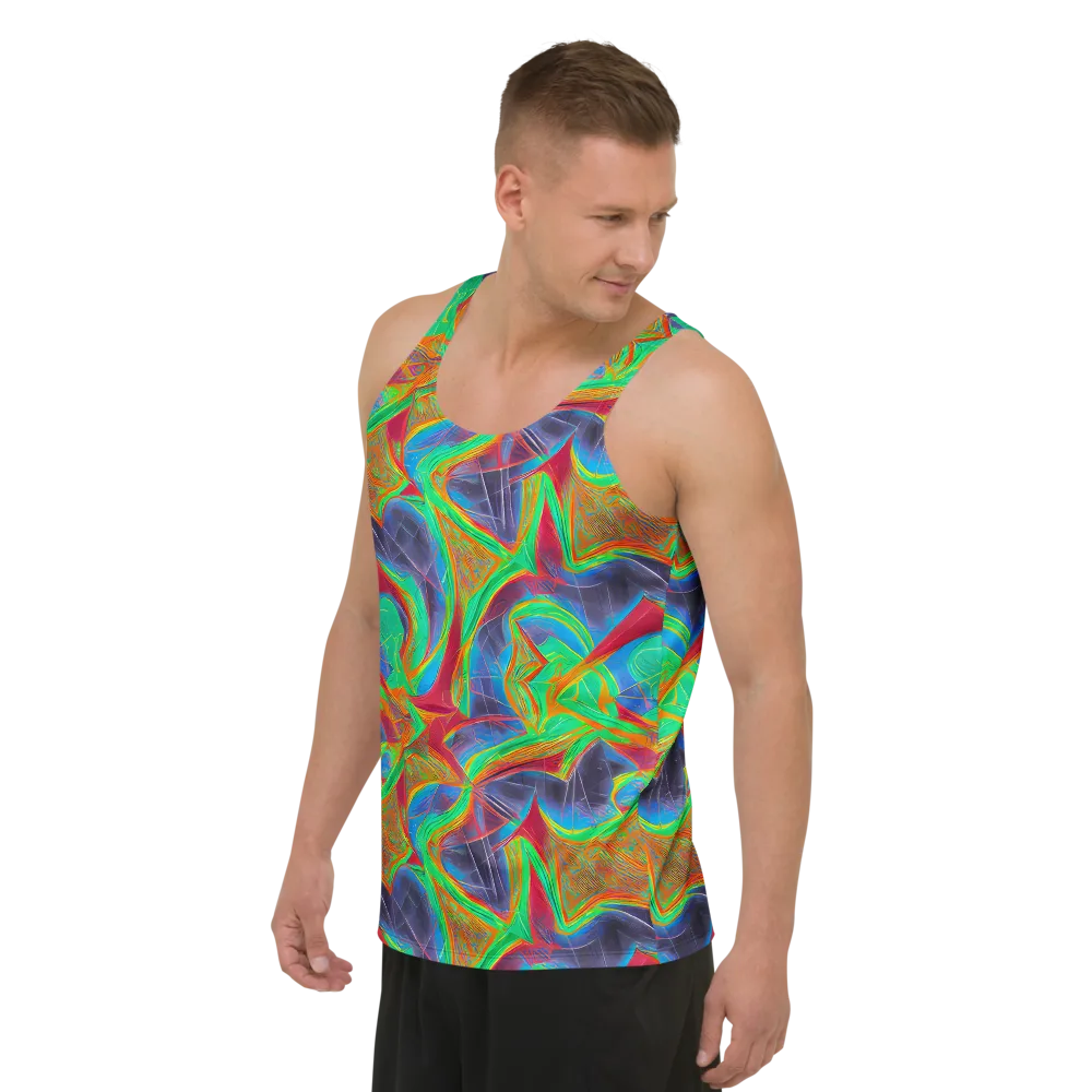 Afterglow Labyrinth on Men's Tank Top — Left Front