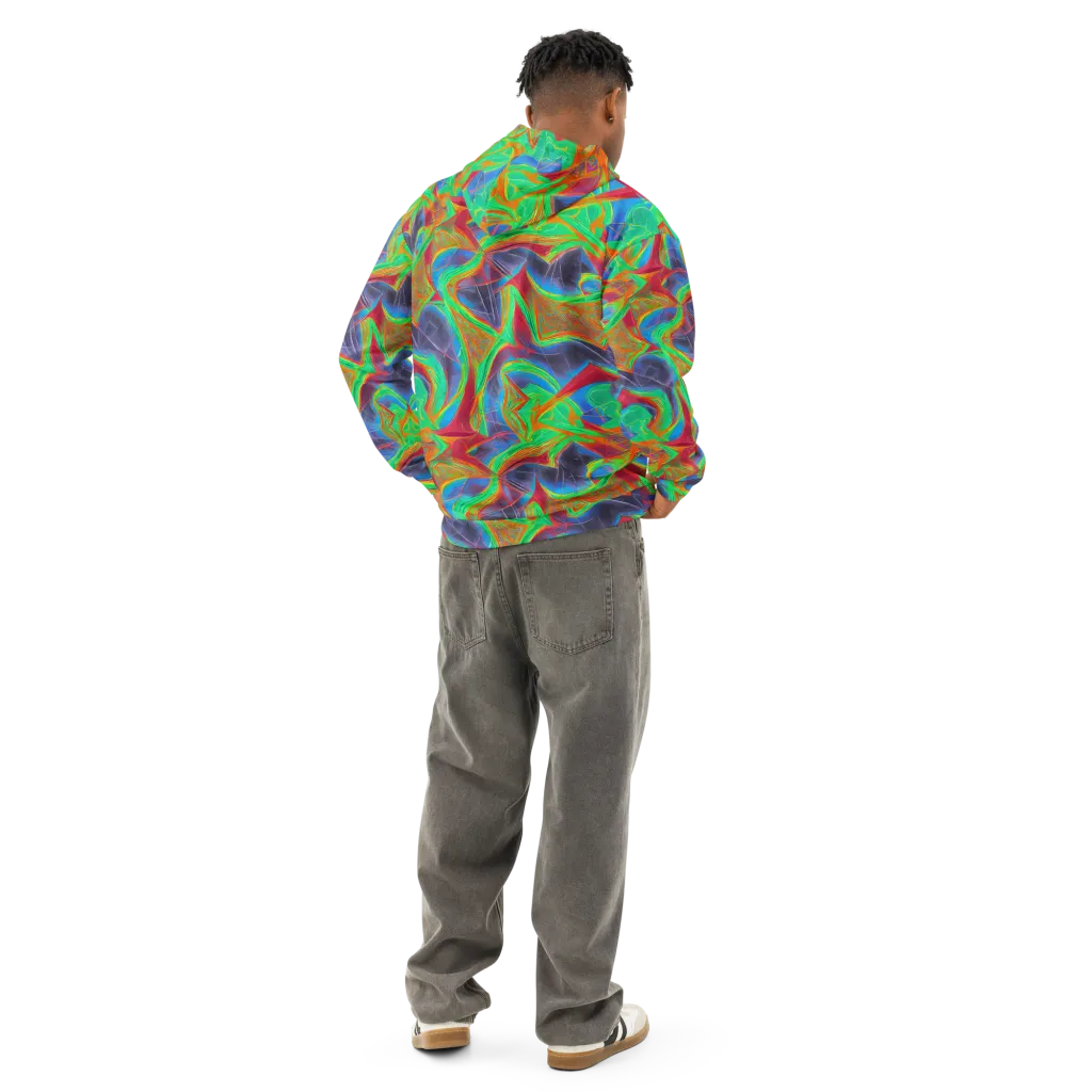 Afterglow Labyrinth on Cotton Hoodie — Back