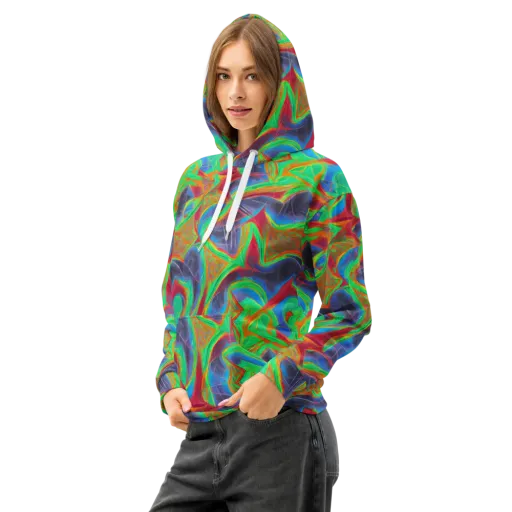 Afterglow Labyrinth on a Cotton Hoodie